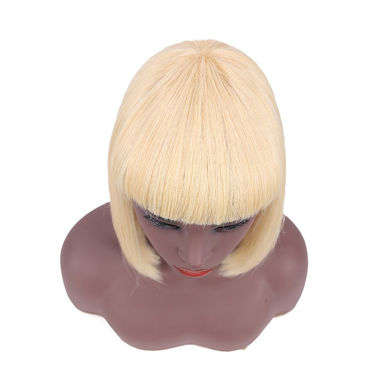 613 Bang Wig Short Bob Wig Straight Hair