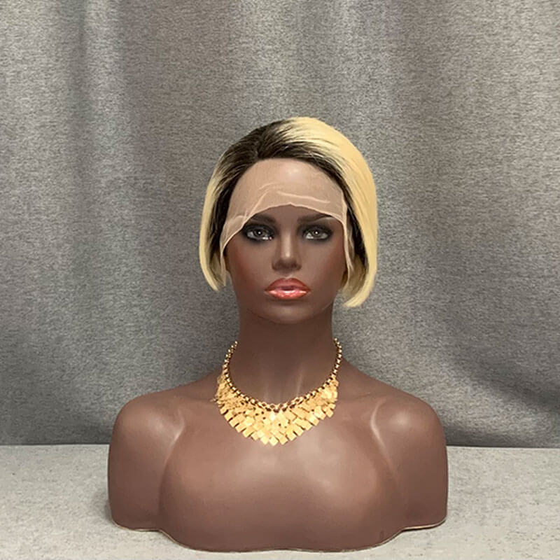 Blonde T Lace Wig Human Hair