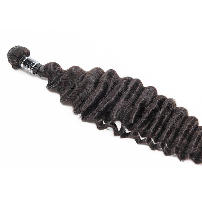 Peruvian Virgin Human Hair Loose Deep 3 Bundles Human Hair Weave Extensions