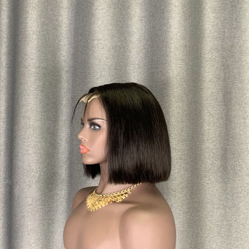 Kim K Wig Deep Part 2x6 Double Drawn Bone Straight Hair