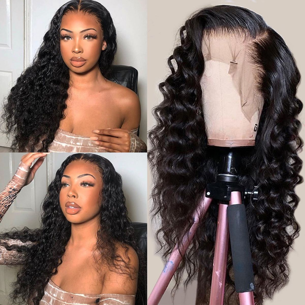 Loose Deep Wave 360 Lace Frontal Wigs