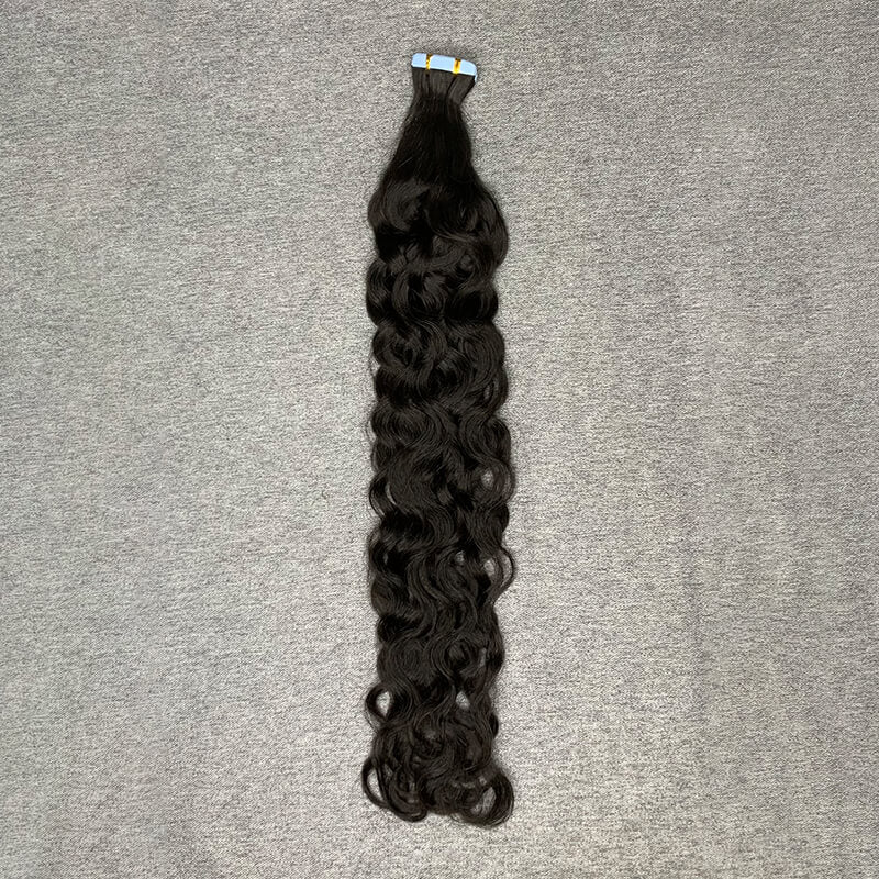 #1b Natural Wave Tape In Human Hair Extensions 20 Pieces/ Pack