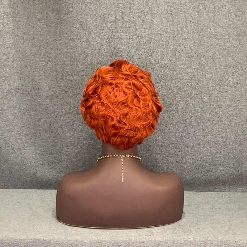 lace front pixie wig ginger