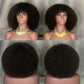 Afro Wigs 10-12 Inch Human Hair For Women