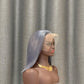 Grey Bob Wig 12 inch 13x4 Lace Front Human Hair