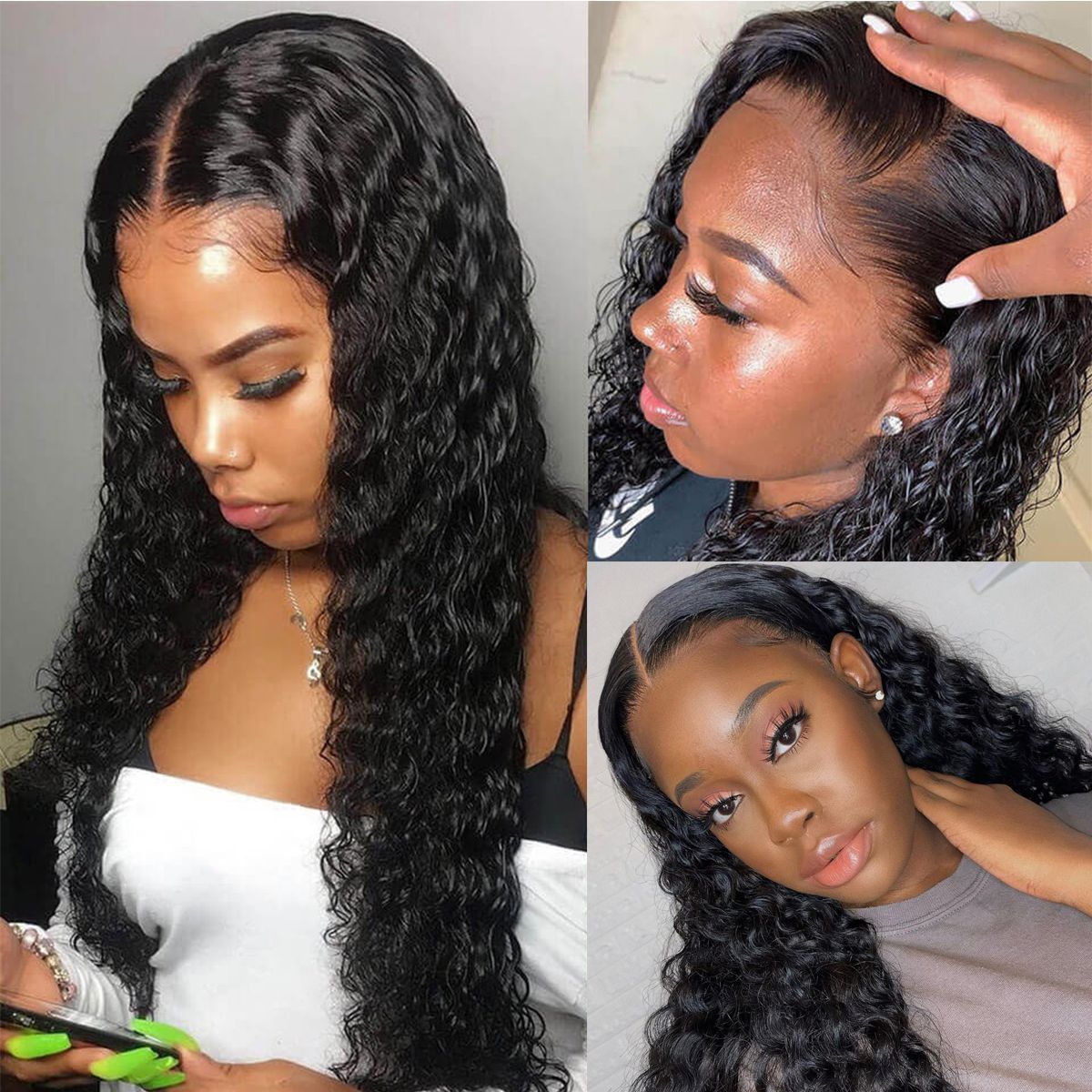 13×4 HD Lace Front Wigs Deep Wave Human Hair Wigs - Ross Pretty Hair Official