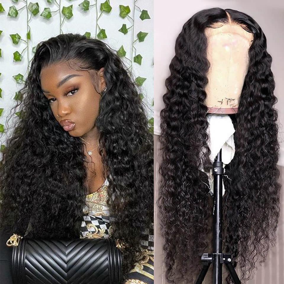 13×4 HD Lace Front Wigs Deep Wave Human Hair Wigs - Ross Pretty Hair Official