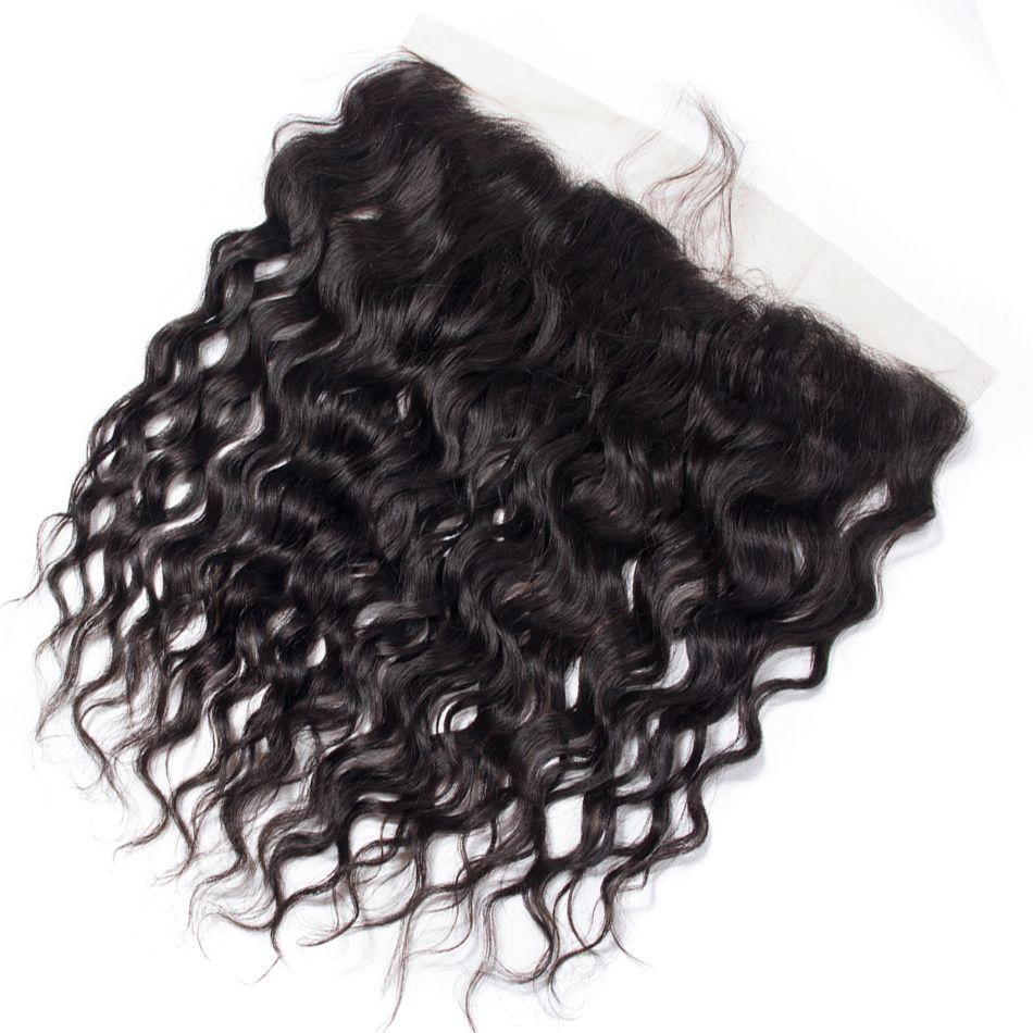 13×4 Lace Frontal Water Wave Brazilian hair Wet Wavy Pretty Human Hair