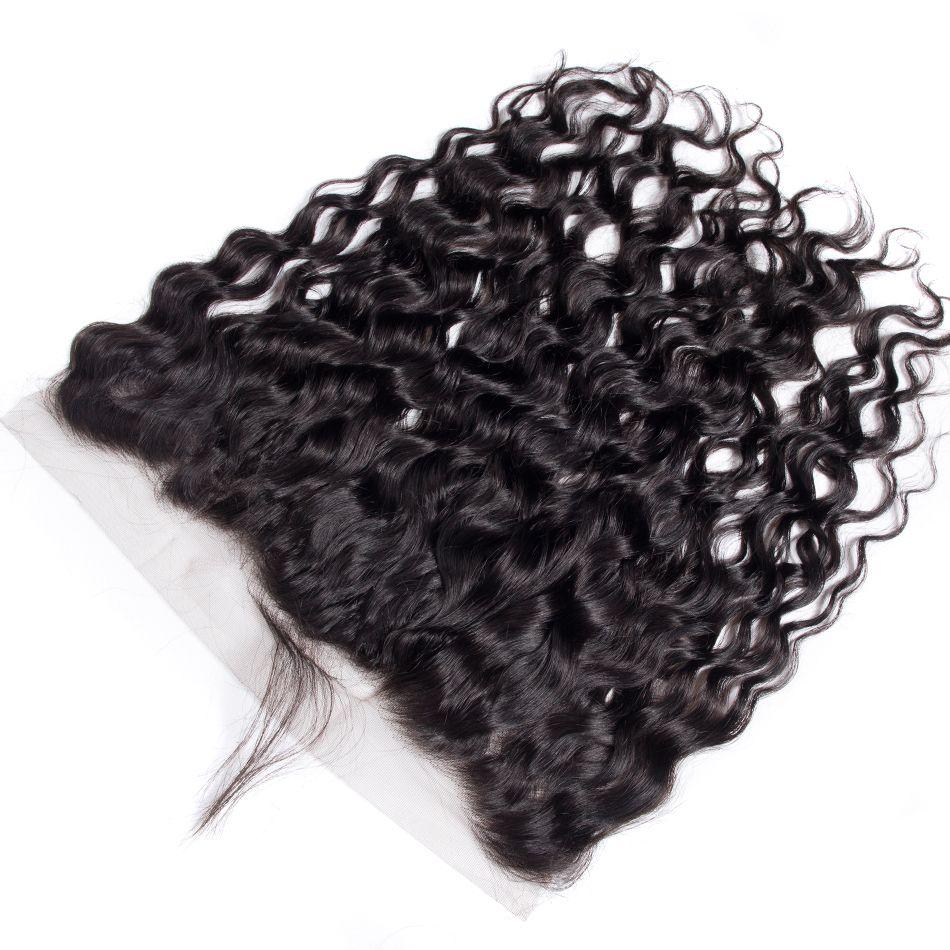 13×4 Lace Frontal Water Wave Brazilian hair Wet Wavy Pretty Human Hair