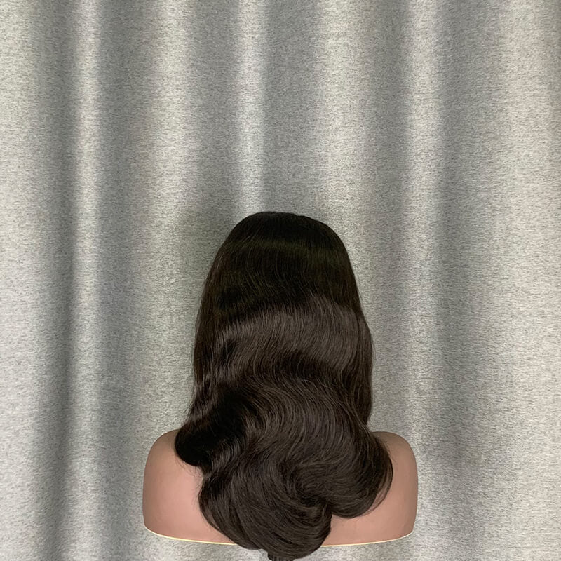 Body Wave Wig 16 Inch 13×4 Lace Front Wig 100% Human Hair