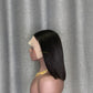 #1b Bob Wig T Part Lace Straight Human Hair