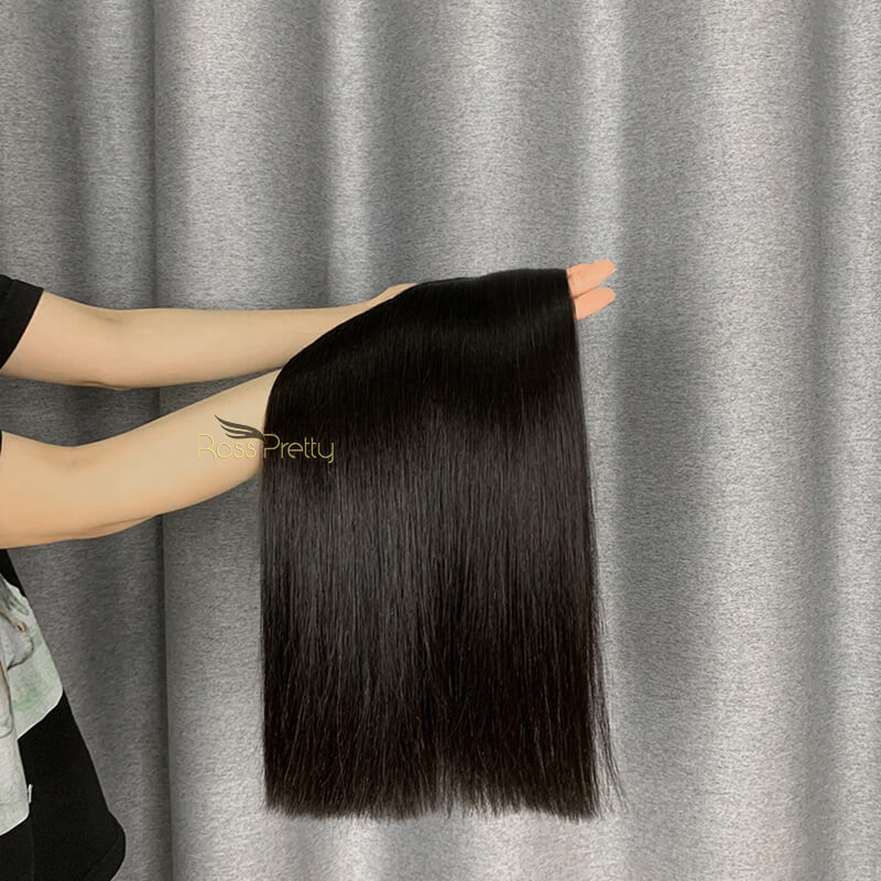 3 Bundles Bone Straight & Double Drawn Premium Hair Weave