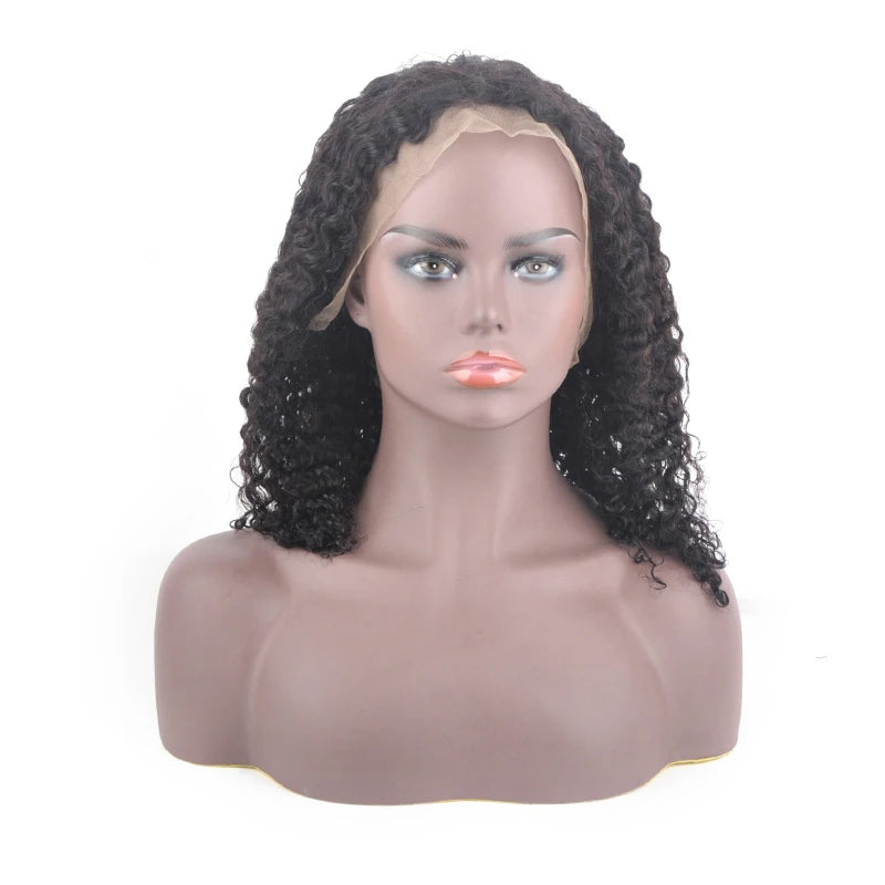 Scemily Luxury Human Hair Bob Lace Frontal Curly Wig