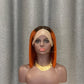 Ombre Bob Wig T Part Lace Straight Human Hair