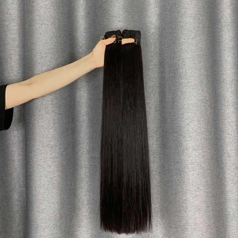 3 Bundles Bone Straight & Double Drawn Premium Hair Weave