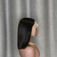 #1b Bob Wig T Part Lace Straight Human Hair