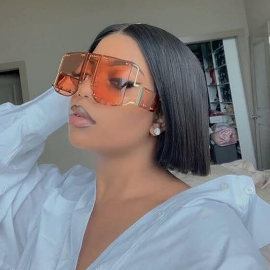 Kim K Wig Deep Part 2x6 Double Drawn Bone Straight Hair