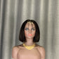 Kim K Wig Deep Part 2x6 Double Drawn Bone Straight Hair