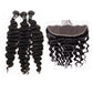 3 Bundles With 13X4 Lace Frontal Brazilian Loose Deep Virgin Hair - Ross Pretty Hair Official