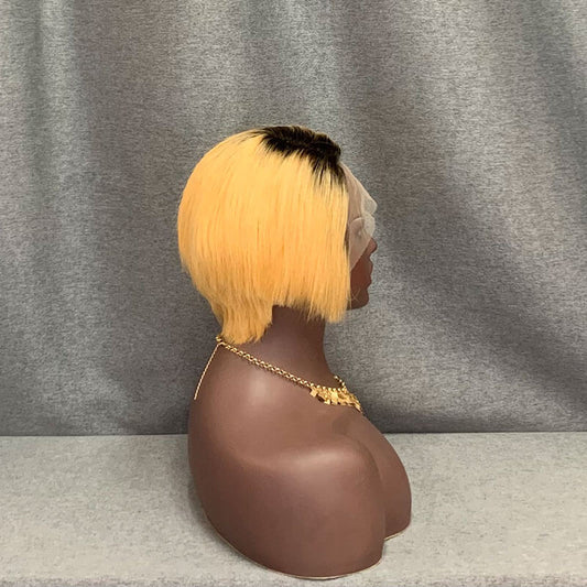 pixie cut wig T Part Lace