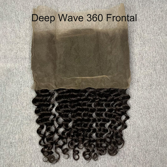 Deep Wave 360 Lace Frontal 10-20 Inch Human Hair