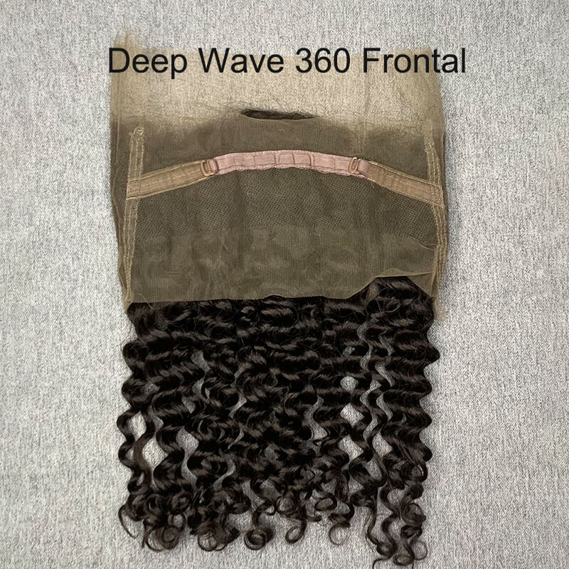 Deep Wave 360 Lace Frontal 10-20 Inch Human Hair