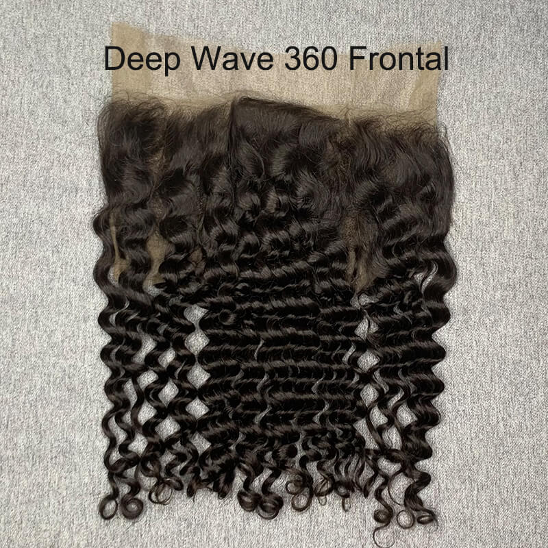 Deep Wave 360 Lace Frontal 10-20 Inch Human Hair