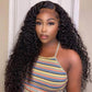 360 Lace Frontal Wigs Pre Plucked Curly Wave Human Hair