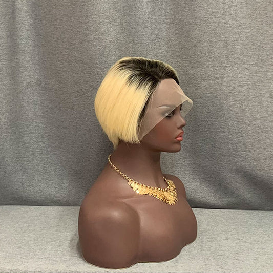 Blonde T Lace Wig Human Hair