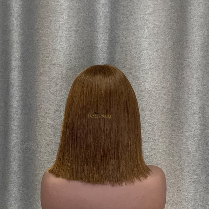 Highlight #30/ 4 Bob Wig T Part Lace Straight Human Hair