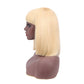 613 Bang Wig Short Bob Wig Straight Hair