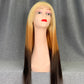 Ombre Wig 180% Density Straight 613-4-1b Color Human Hair Wig
