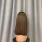 4# Color Straight & Loose Wave Dark Brown T Lace Bob Wig