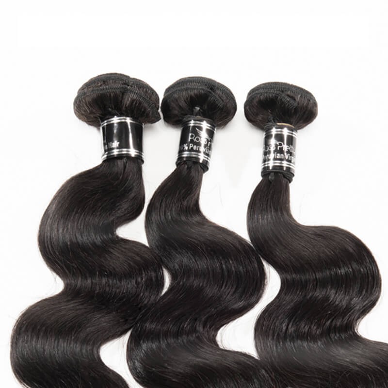 4 Bundles Peruvian Body Wave Peruvian Virgin Hair Body Wavy Hair Extension