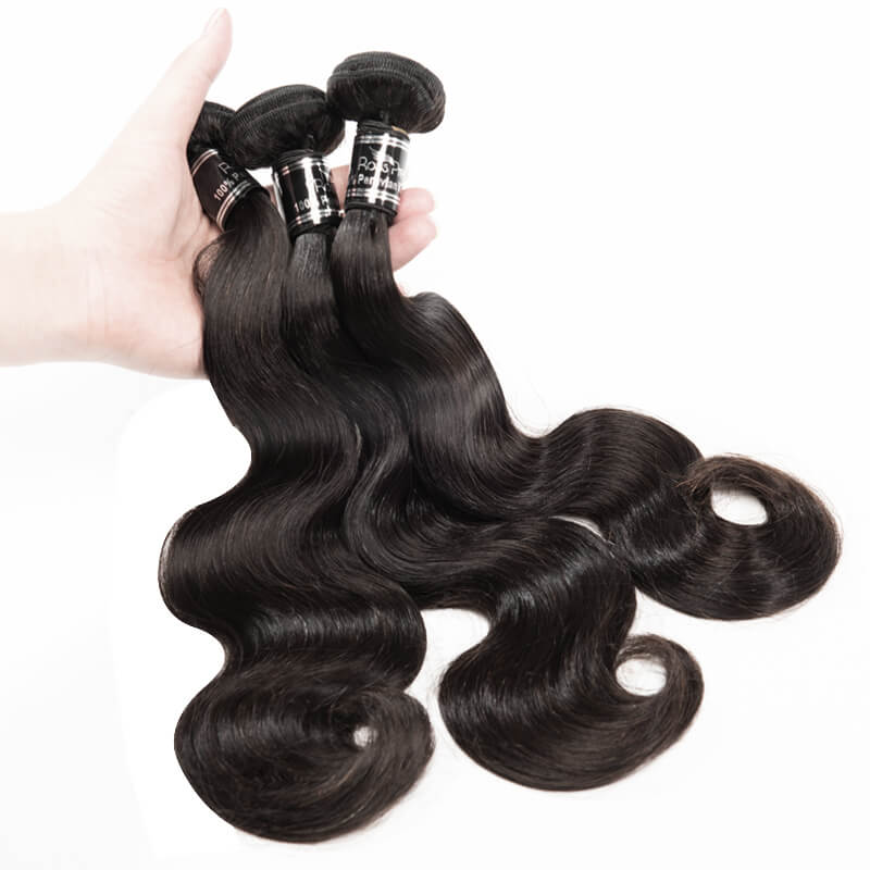 3 Bundles Of Virgin Hair Body Wave Hot Popular Peruvian Hair Weave