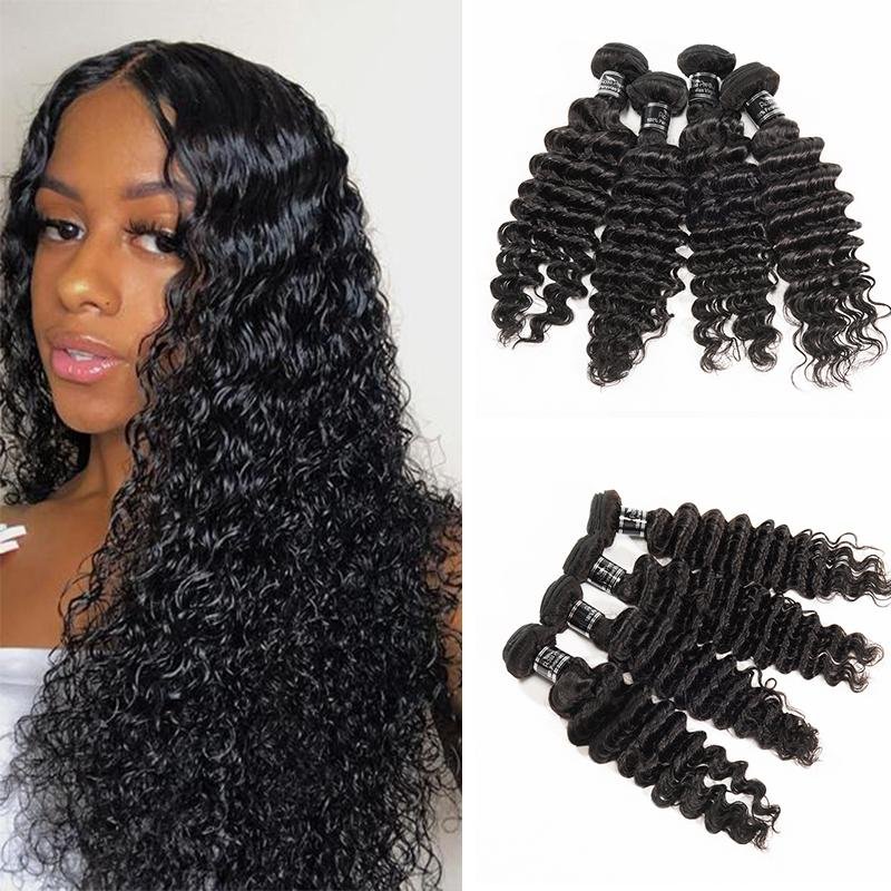 Peruvian Deep Curly 4 Bundles 