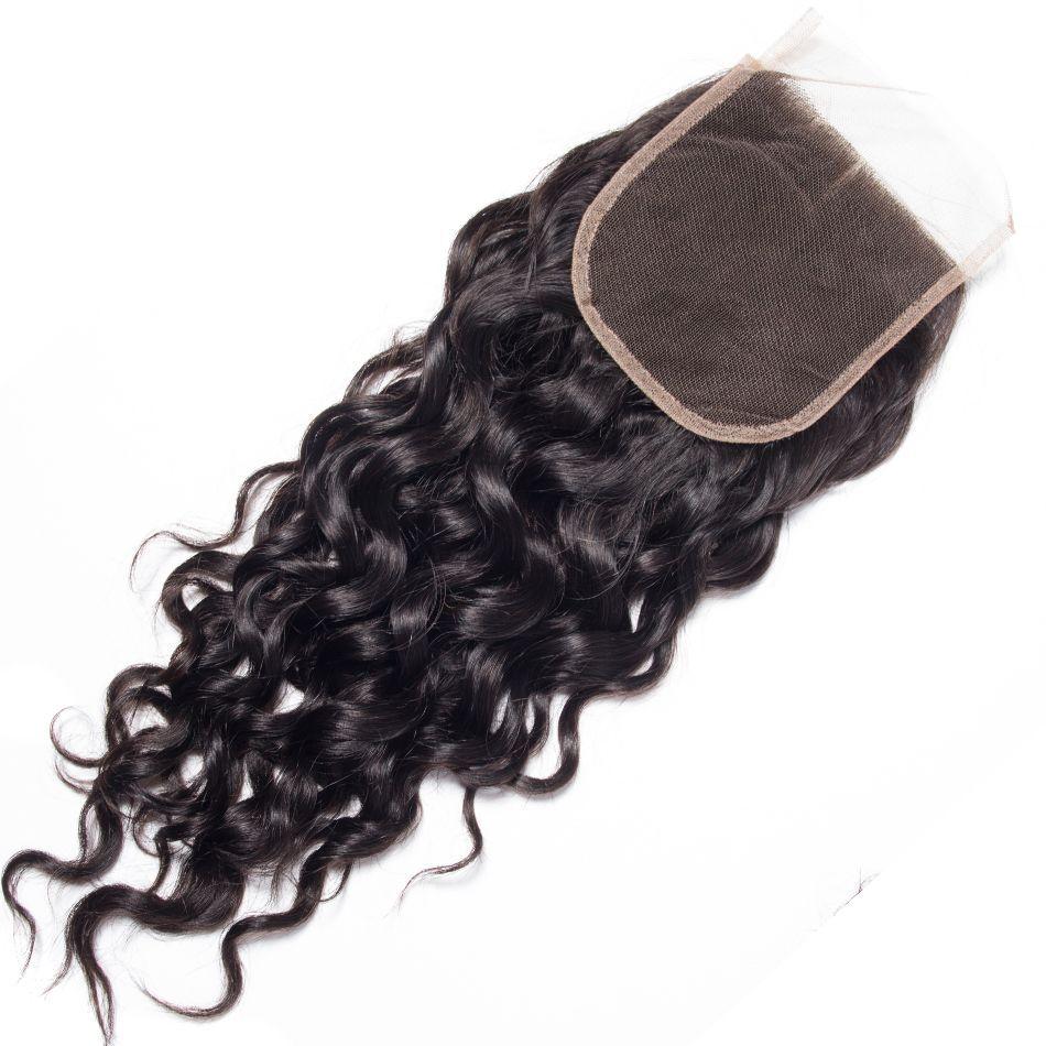 4 Bundles With Closure Malaysian Wet And Wavy Human Hair Weave Closure - Ross Pretty Hair Official