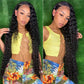 Deep Wave Transparent 13×4 Lace Front Wigs 100% Human Hair