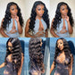 Transparent 13×4 Lace Front Loose Wave Wigs 100% Human Hair