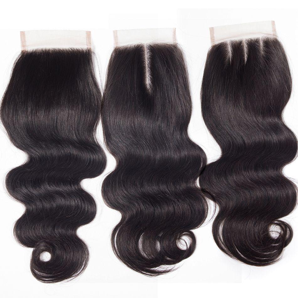 4x4 Lace Closure Body Wave Human Hair Closure Swiss Lace