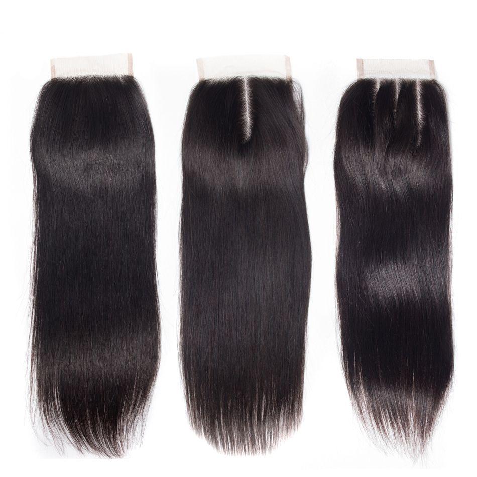 Transparent 4X4 Lace Closure Straight Hair