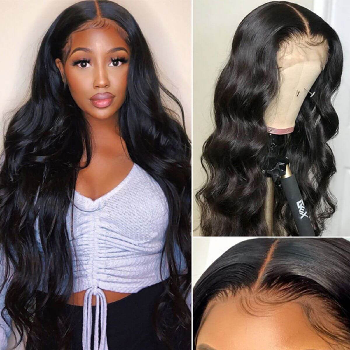 5×5 Lace Closure Wigs Body Wave Wig