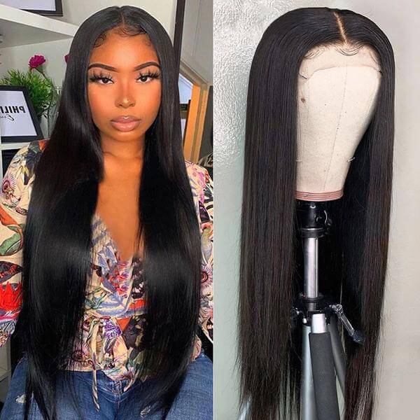 5×5 Lace Closure Wigs Striaght Hair Wig