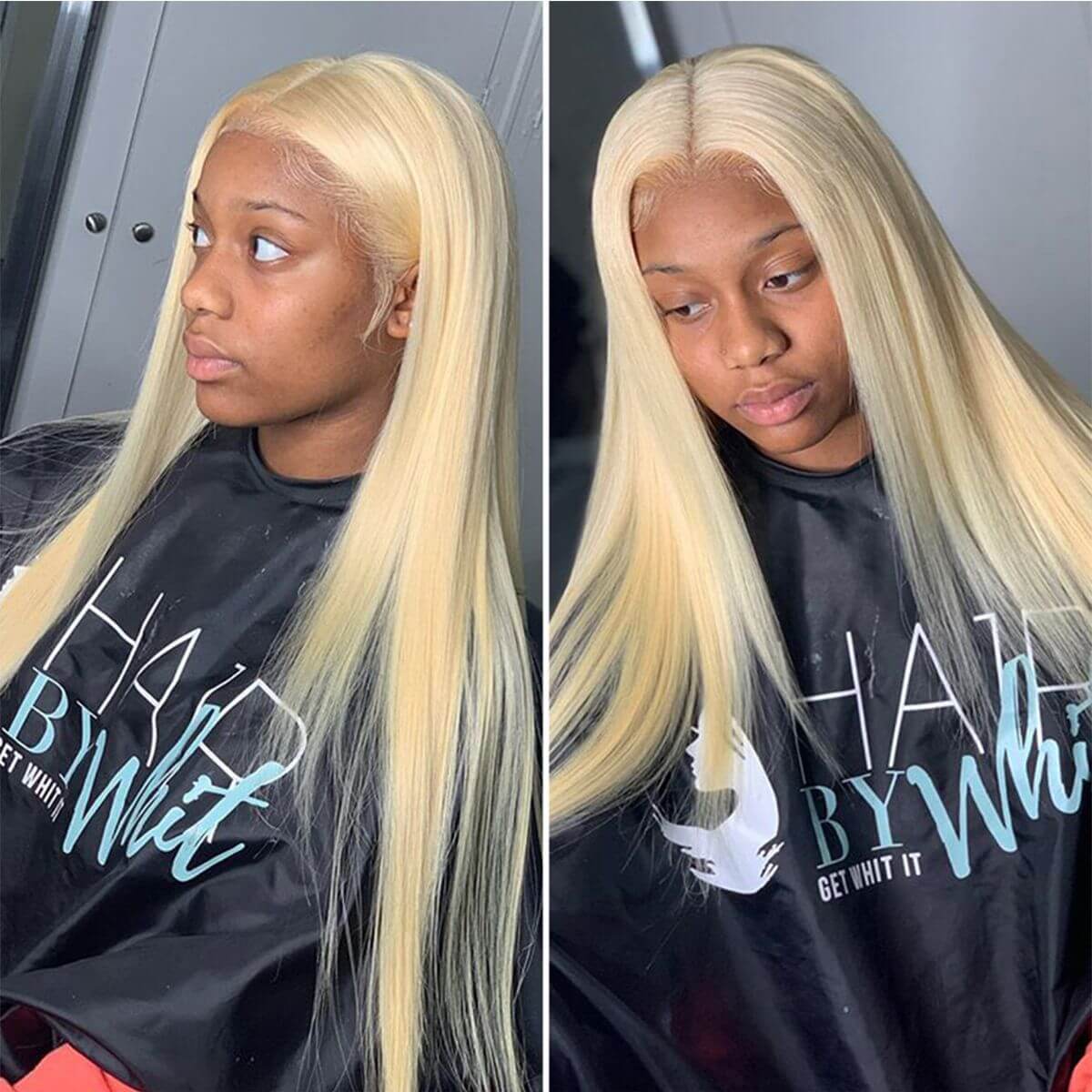 613 Blonde Straight Human Hair 13x4 Lace Frontal Wig