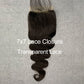 Body Wave Hair 7x7 Lace Closure With Baby Hair 100% Human Hair