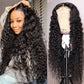 Deep Wave Transparent 13×4 Lace Front Wigs 100% Human Hair