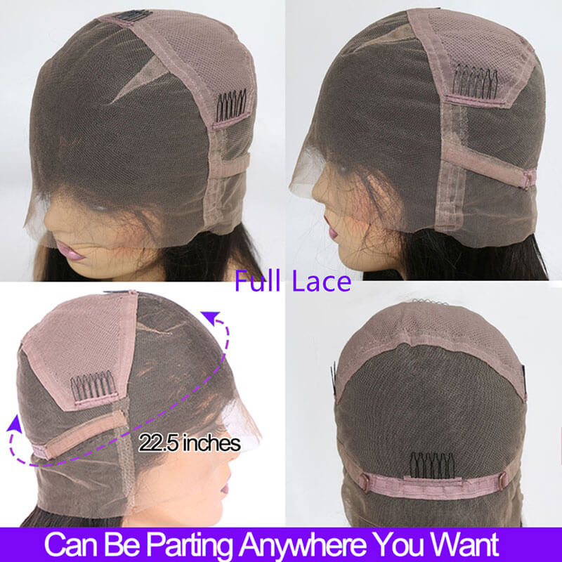 Full Lace Wig Pre Plucked With Baby Hair 100% Human Hair Wig