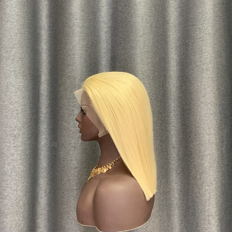 blonde bob wig human hair