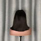 Double Drawn Kim K Wig Deep Part 2x6 Lace Closure Bob Wig Straight