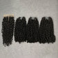 Pissy Curly Double Drawn Hair Bundles With 4x4 Lace Closure